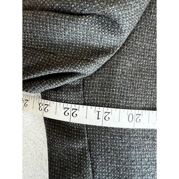 Joseph Feiss 100% Lambswool Blazer Sport Coat Jacket Dark brown Classic 46L - Picture 12 of 12